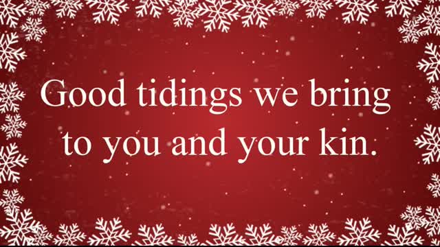 We Wish You a Merry Christmas with Lyrics   Christmas Carol & Song