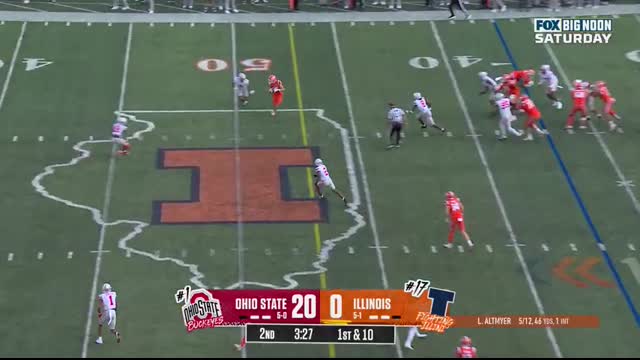 No. 1 Ohio State Buckeyes vs. No. 17 Illinois Fighting Illini Highlights   FOX College Football