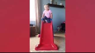 Funny Babies Playing Slide Fails - Cute Baby Videos