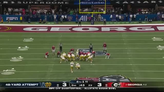 CFP Quarterfinal Notre Dame Fighting Irish vs. Georgia Bulldogs   Full Game Highlights   ESPN CFB