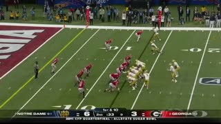 CFP Quarterfinal Notre Dame Fighting Irish vs. Georgia Bulldogs   Full Game Highlights   ESPN CFB