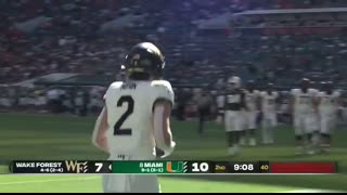 Wake Forest Demon Deacons vs. Miami Hurricanes   Full Game Highlights   ESPN College Football