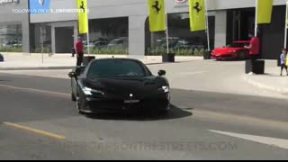 INSANE Ferrari Invasion in Dubai! 2X LaFerrari, 812 Competizione Aperta, 599GTO