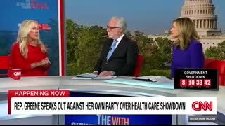 Marjorie Taylor Greene blames Republican leaders for government shutdown