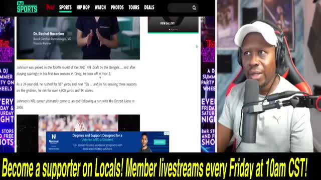 BREAKING Former Bengals RB Rudi Johnson DEAD at 45 possibly of CTE!