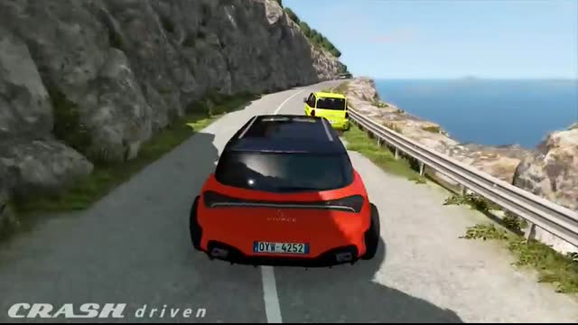 Cliff Drops Car Crashes #17 - BeamNG Drive   CRASHdriven