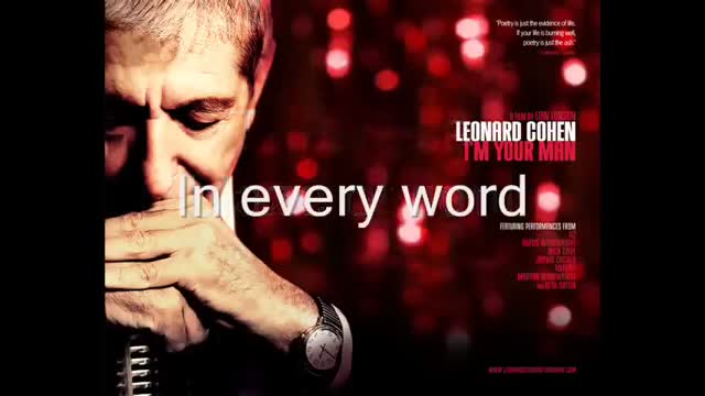 leonard Cohen Hallelujah + lyrics