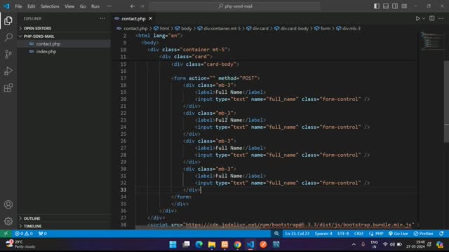 Swift Mailer - How to send email using Swift Mailer in PHP via Contact Form - Gmail SMTP Server