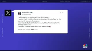 Dan Bongino 'I will be leaving my position with the FBI'