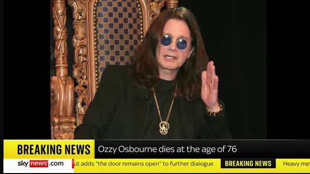 Ozzy Osbourne dies at the age of 76 ｜ Sky News coverage