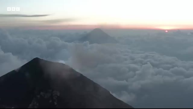 Precision Drone Flying Around An Erupting Volcano (Pt. 2)   BBC Earth Science