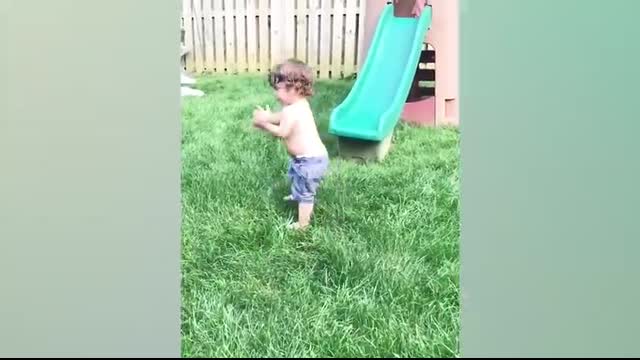 Funny Babies Playing Slide Fails - Cute Baby Videos