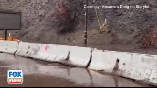 Devastation along Pacific Coast Highway after flooding, mudslides from atmospheric river storm