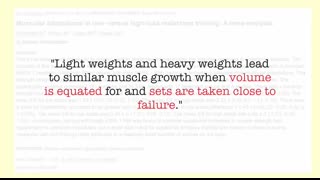 Light Weights vs Heavy Weights for Muscle Growth
