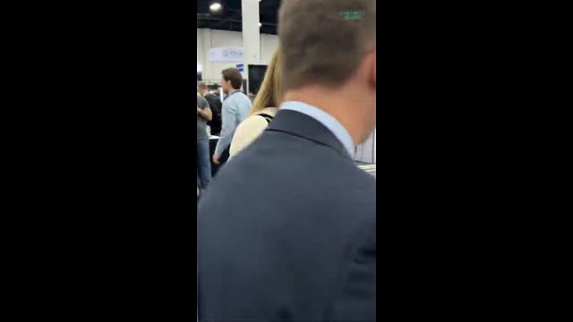 Tech Expo 2025 Humanoid Girl Interacts With Curious Guests