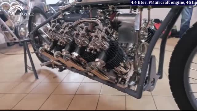 Extreme Motorcycles With Big Airplane And Car Engines