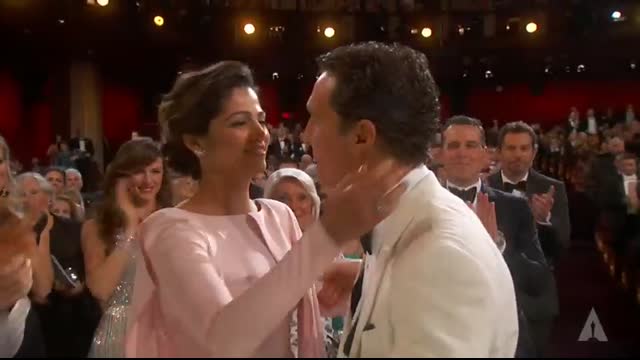 Matthew McConaughey winning Best Actor   86th Oscars (2014)