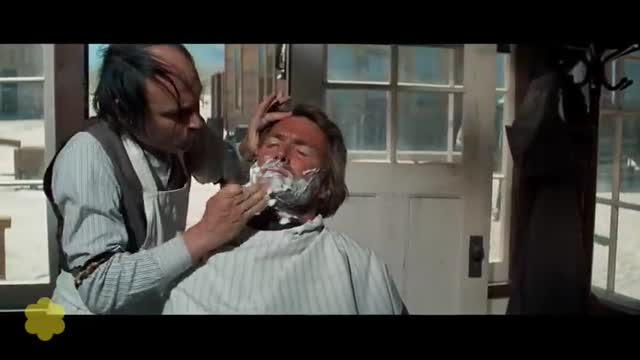 The Iconic Barber Shop Shootout (Clint Eastwood)   High Plains Drifter