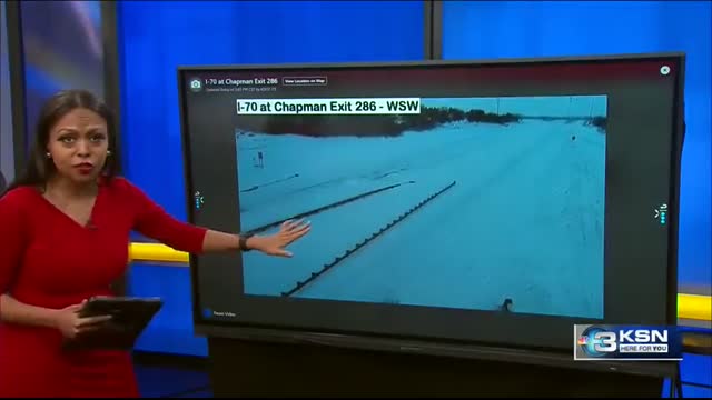 Blizzard conditions impacting travel in Kansas