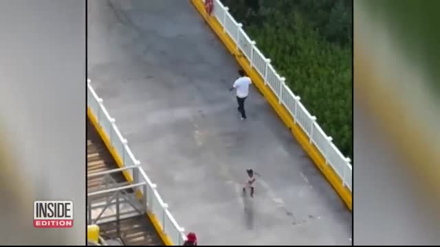 Mom and Toddler Make Mad Dash to Board Cruise Ship