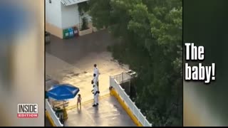 Mom and Toddler Make Mad Dash to Board Cruise Ship