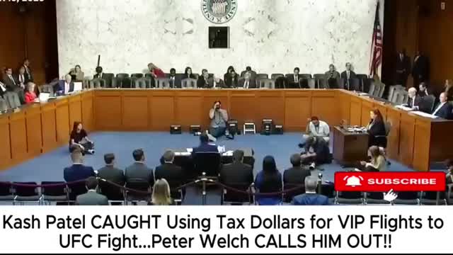 Kash Patel CAUGHT Using Tax Dollars for VIP Flights to UFC Fight...Peter Welch CALLS HIM OUT!!