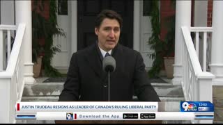 Canada’s Trudeau announces resignation
