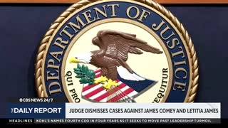 White House standing with prosecutor Lindsey Halligan after cases dismissed against Comey, James