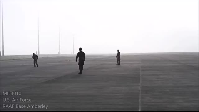 USAF Powerful B-2 Spirit stealth bombers during military exercises in Australia.