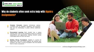 ?Tackle Your Algebra Assignments with Confidence! Expert Help Available Now